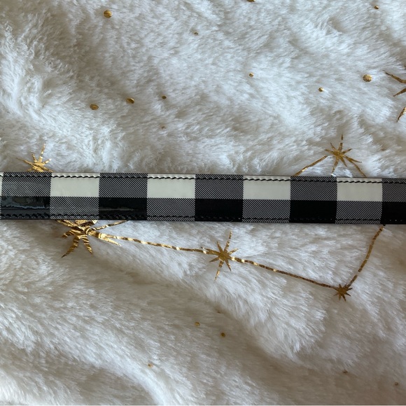 DOLCE AND GABBANA Patent Leather Gingham Pattern Belt AUTHENTIC - Picture 4 of 10